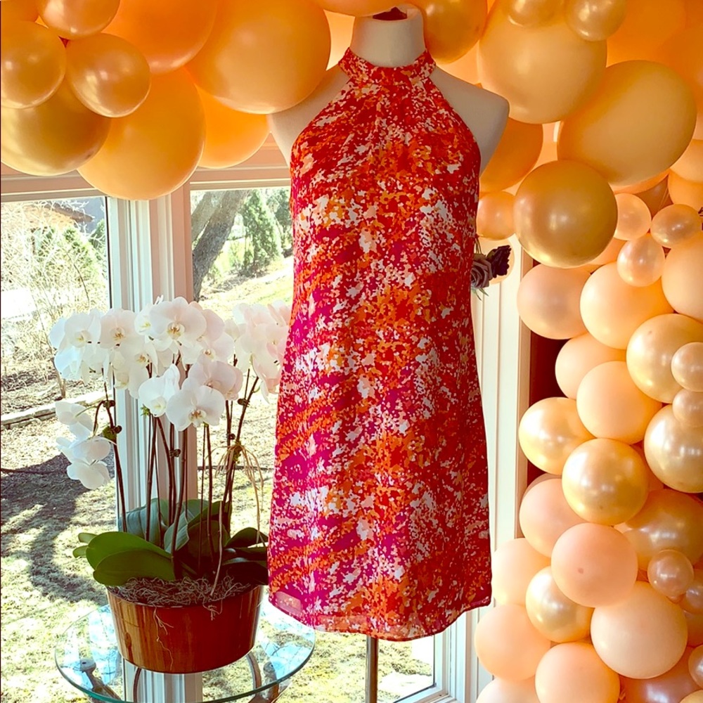LAUNDRY HALTER SUNDRESS. S/6